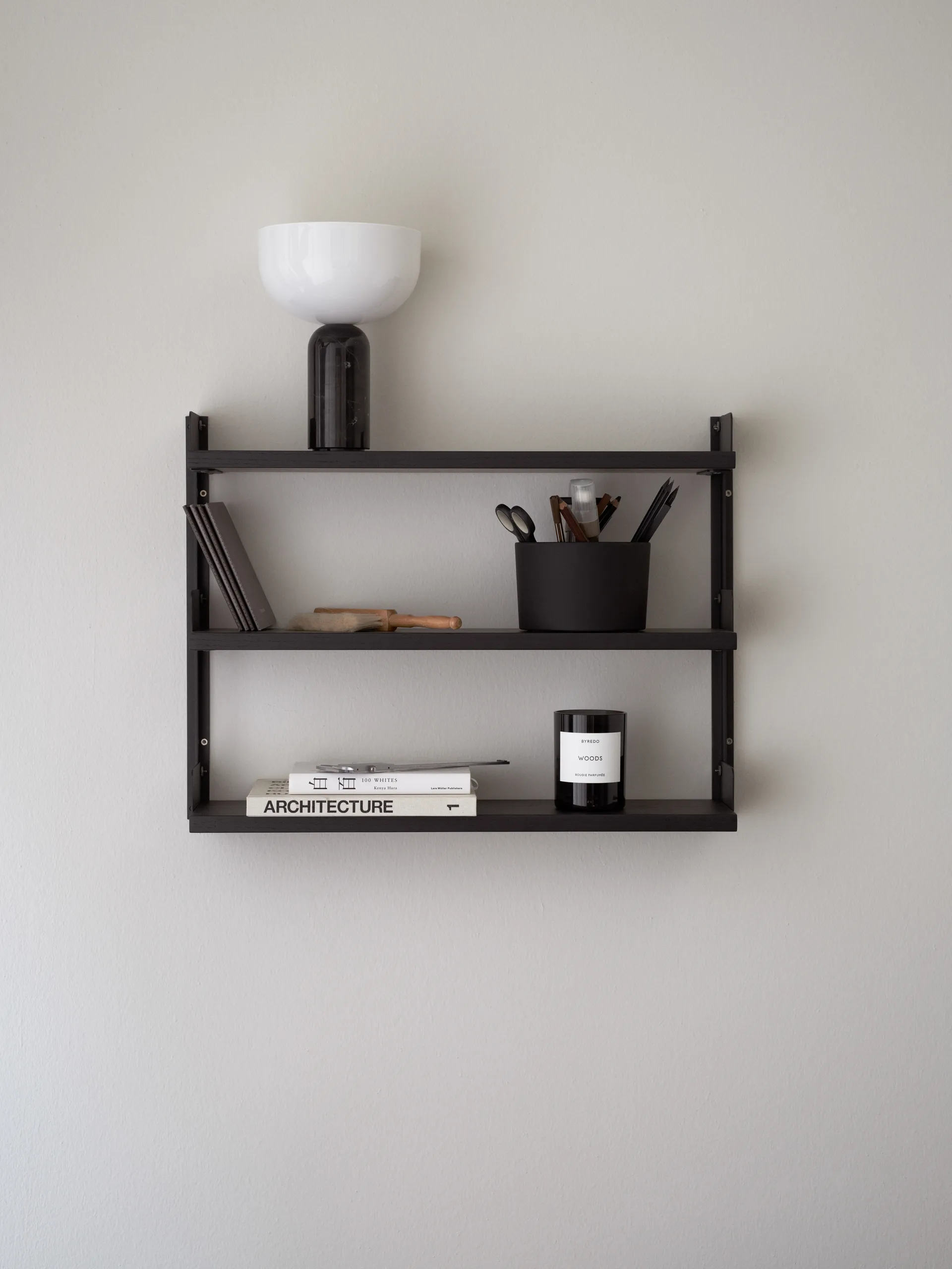 New Works Tea Shelf wall-hung shelf 46x62.5 cm, Black box New Works
