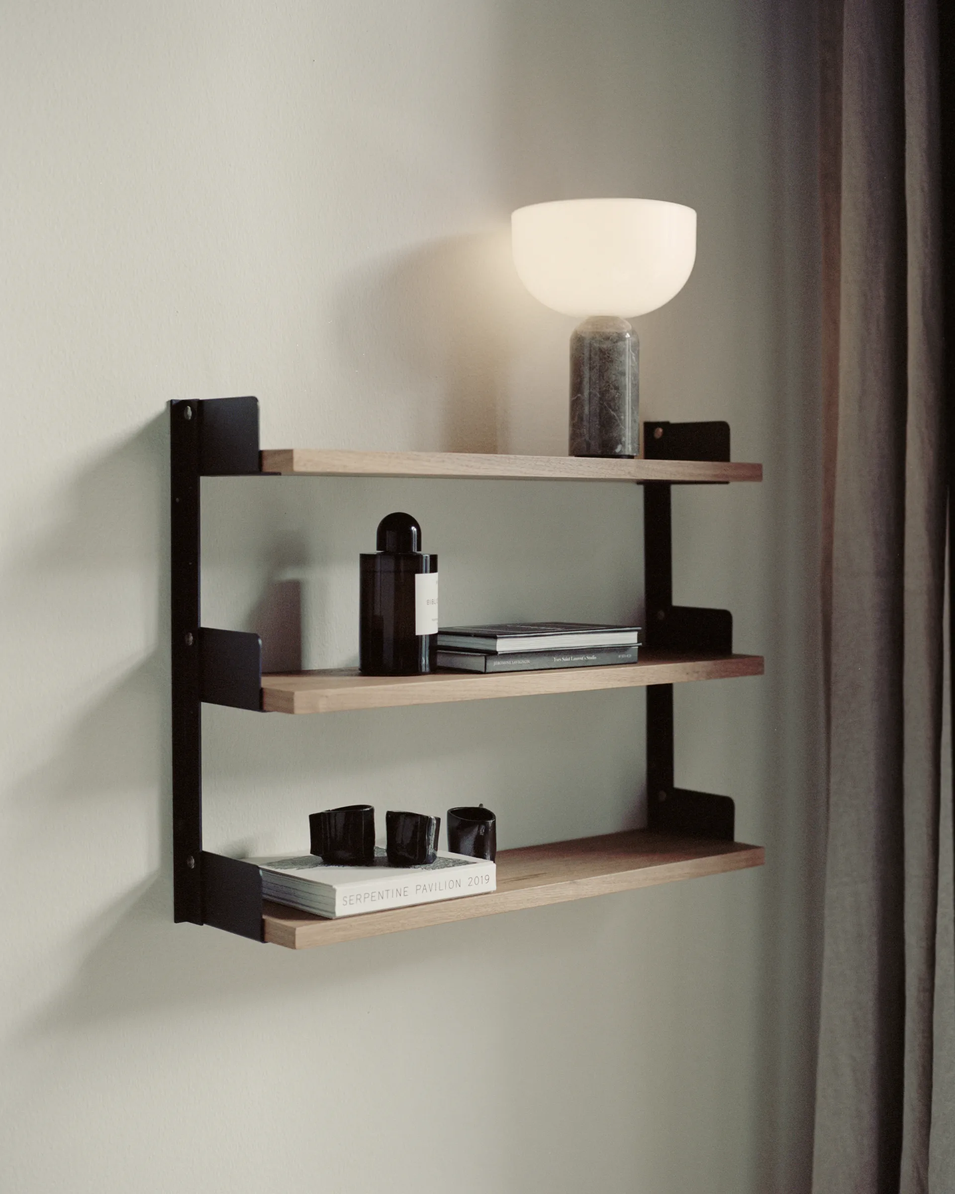 New Works Tea Shelf wall-hung shelf 46x62.5 cm, Walnut New Works