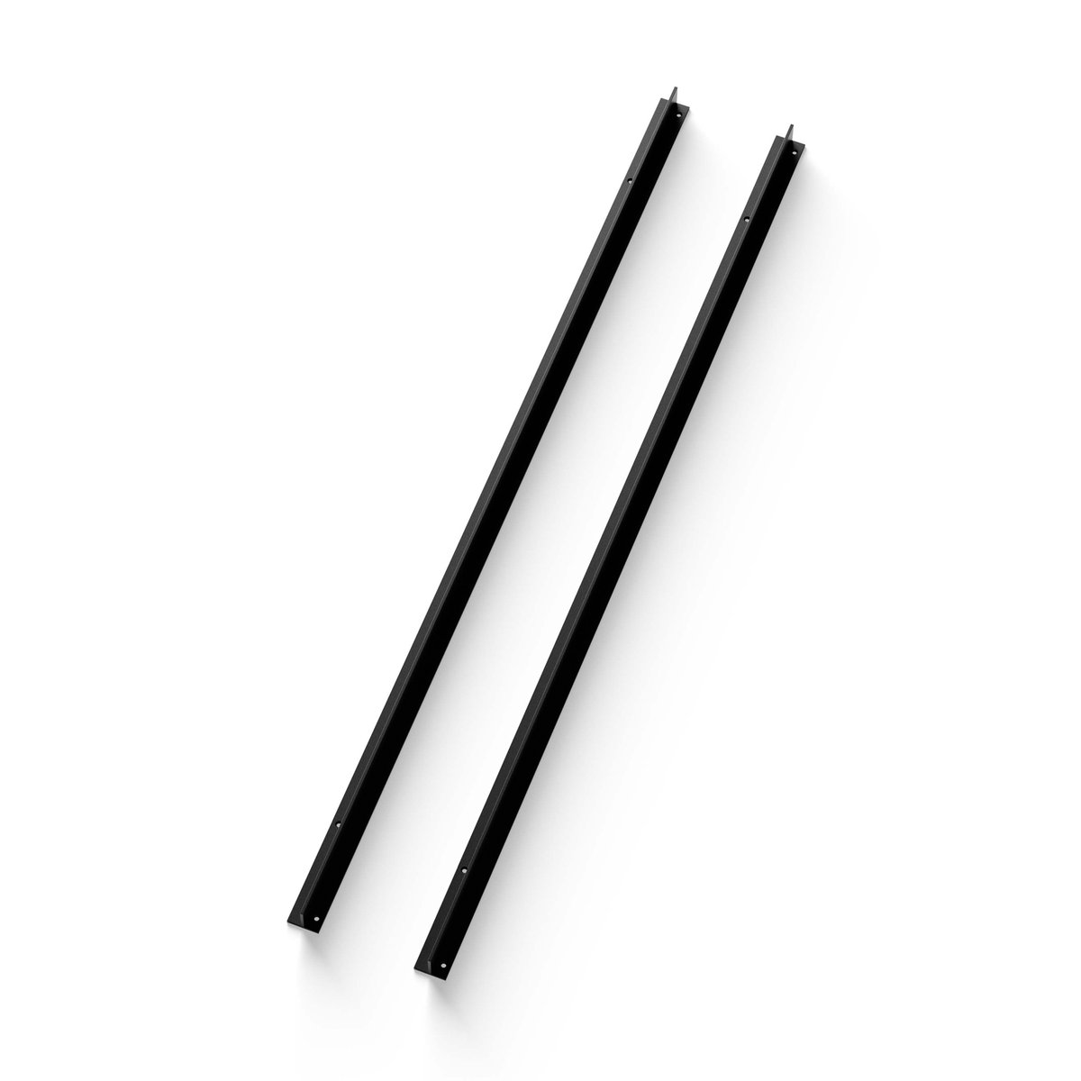 New Works wall rail 90 cm 2-pack Black | Scandinavian Design | Shelves & shelving systems | Black