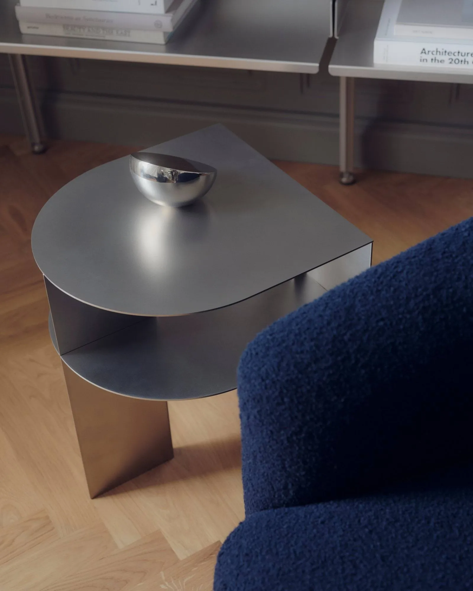 Rand side table, Stainless Steel New Works