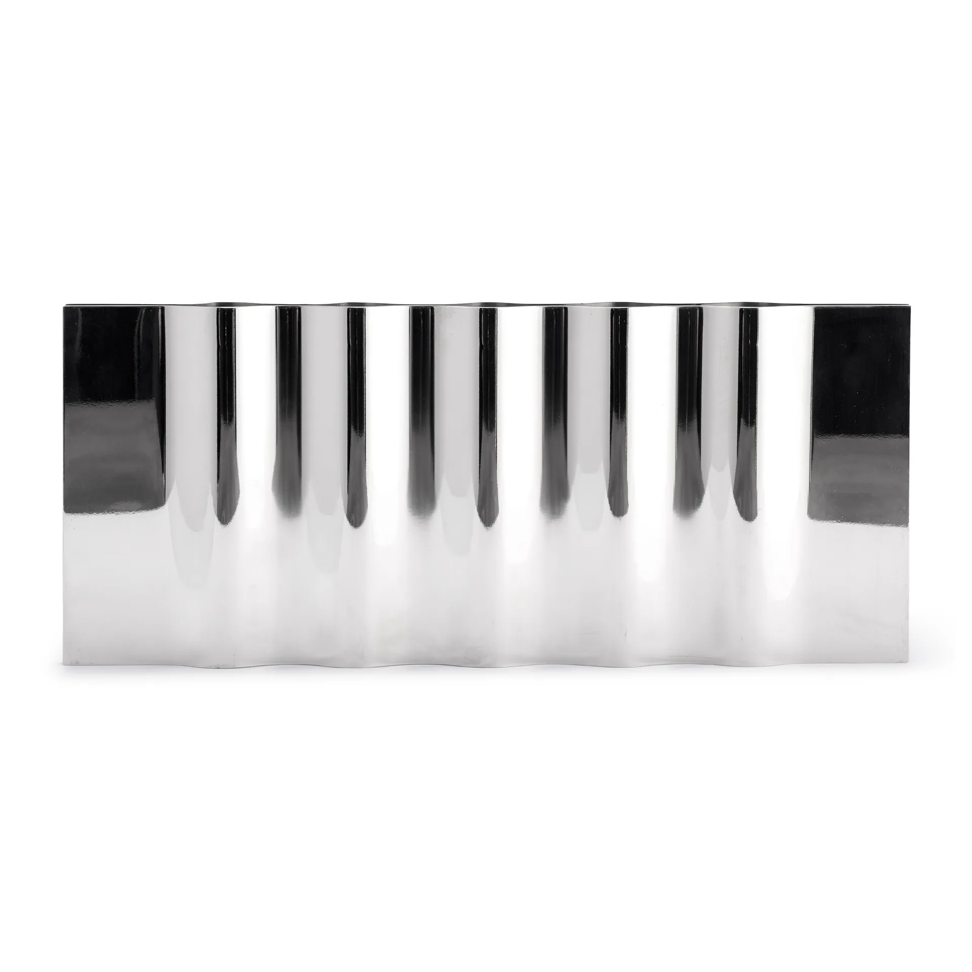 Ripply candle sticks, Stainless steel New Works