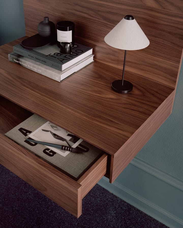 Tana wall-mounted desk 84.8x47.3 cm, Walnut New Works