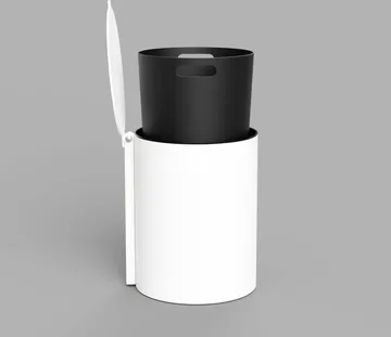 Nichba bathroom bin - White - Nichba