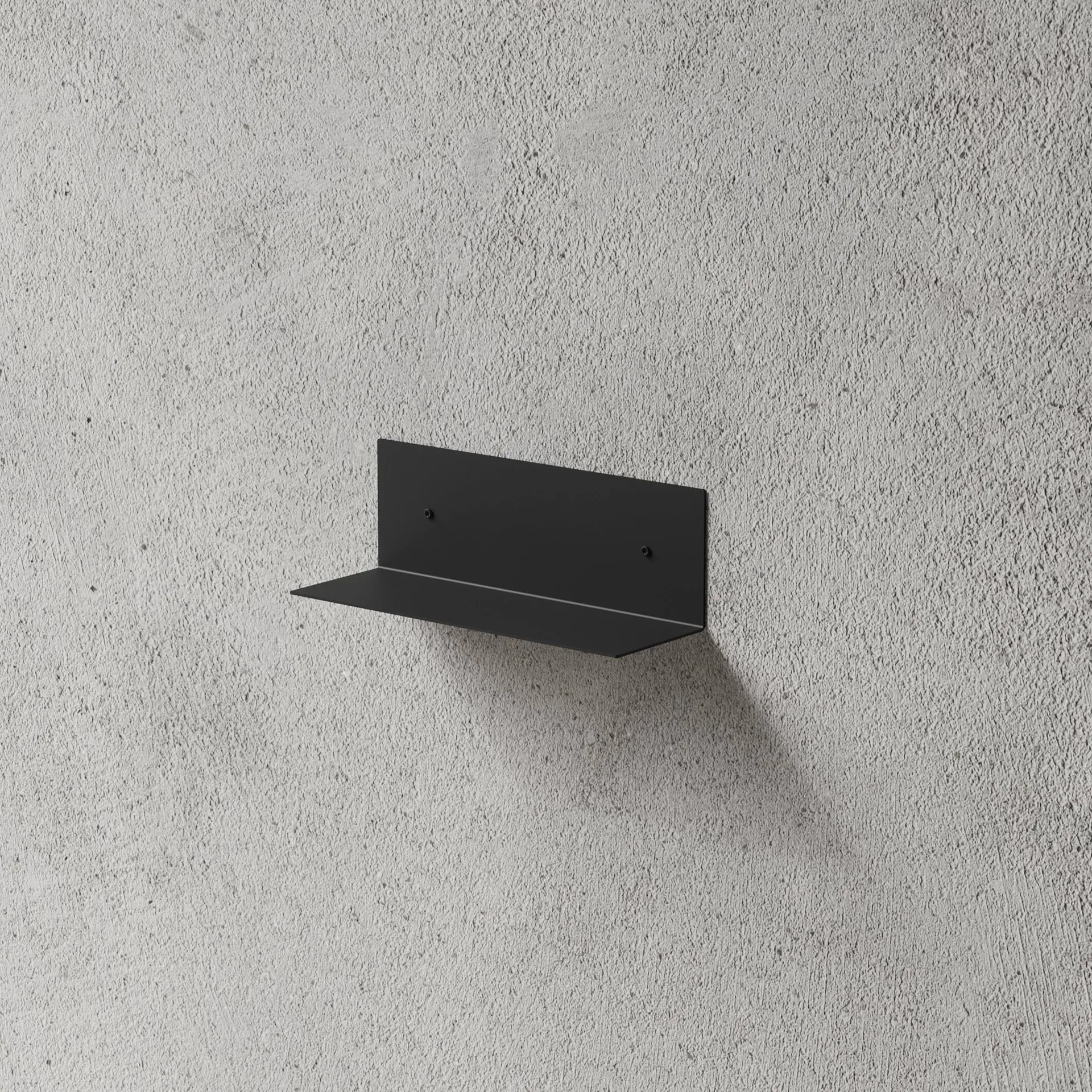 Nichba bathroom shelf, Black, 30 cm Nichba