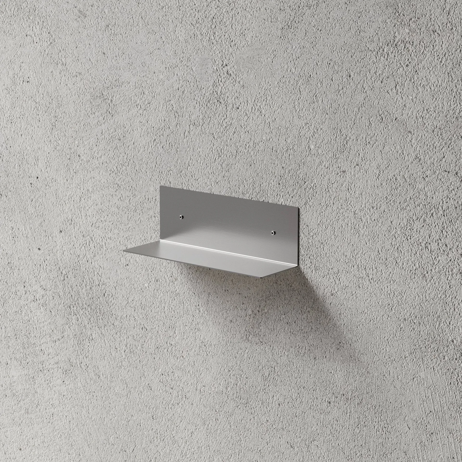 Nichba bathroom shelf, Brushed stainless steel, 30 cm Nichba