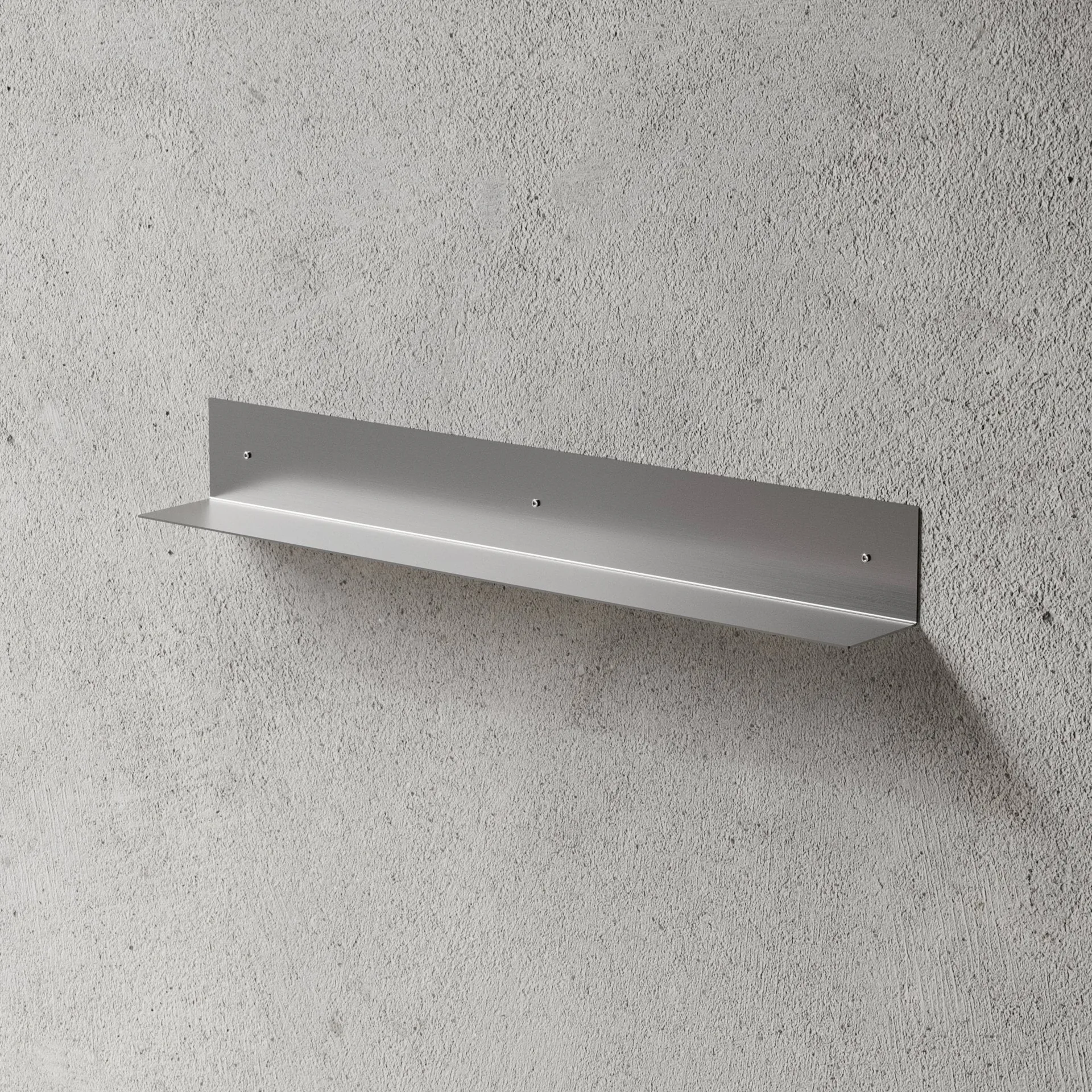 Nichba bathroom shelf, Brushed stainless steel, 80 cm Nichba