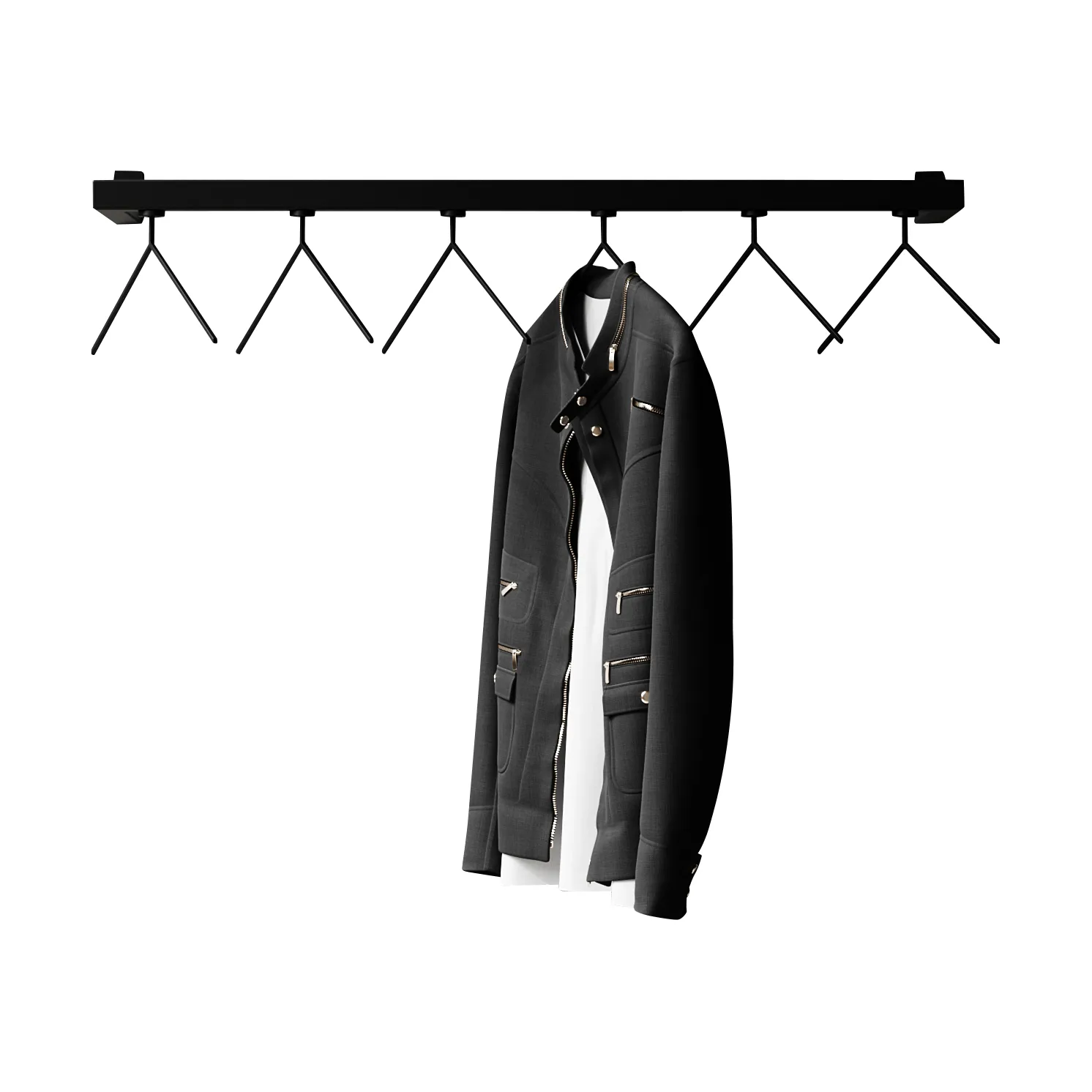 Nichba HangSys clothes hanger, Black, 100 cm Nichba
