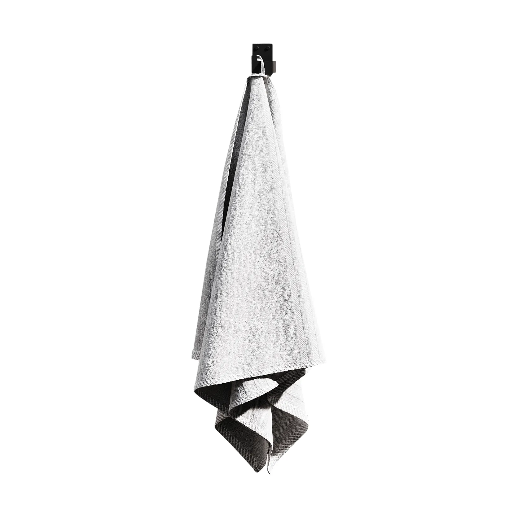 Nichba towel hook, Black, 2-pack Nichba