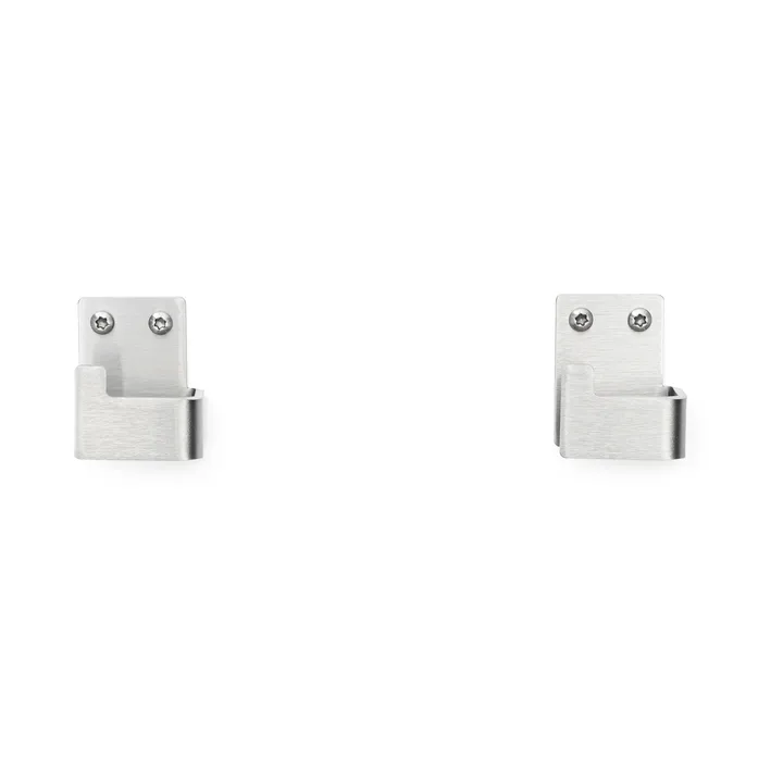 Nichba towel hook - Brushed stainless steel, 2-pack - Nichba