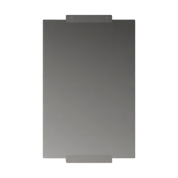 Nichba wall mirror - Brushed stainless steel, 70x50 cm - Nichba