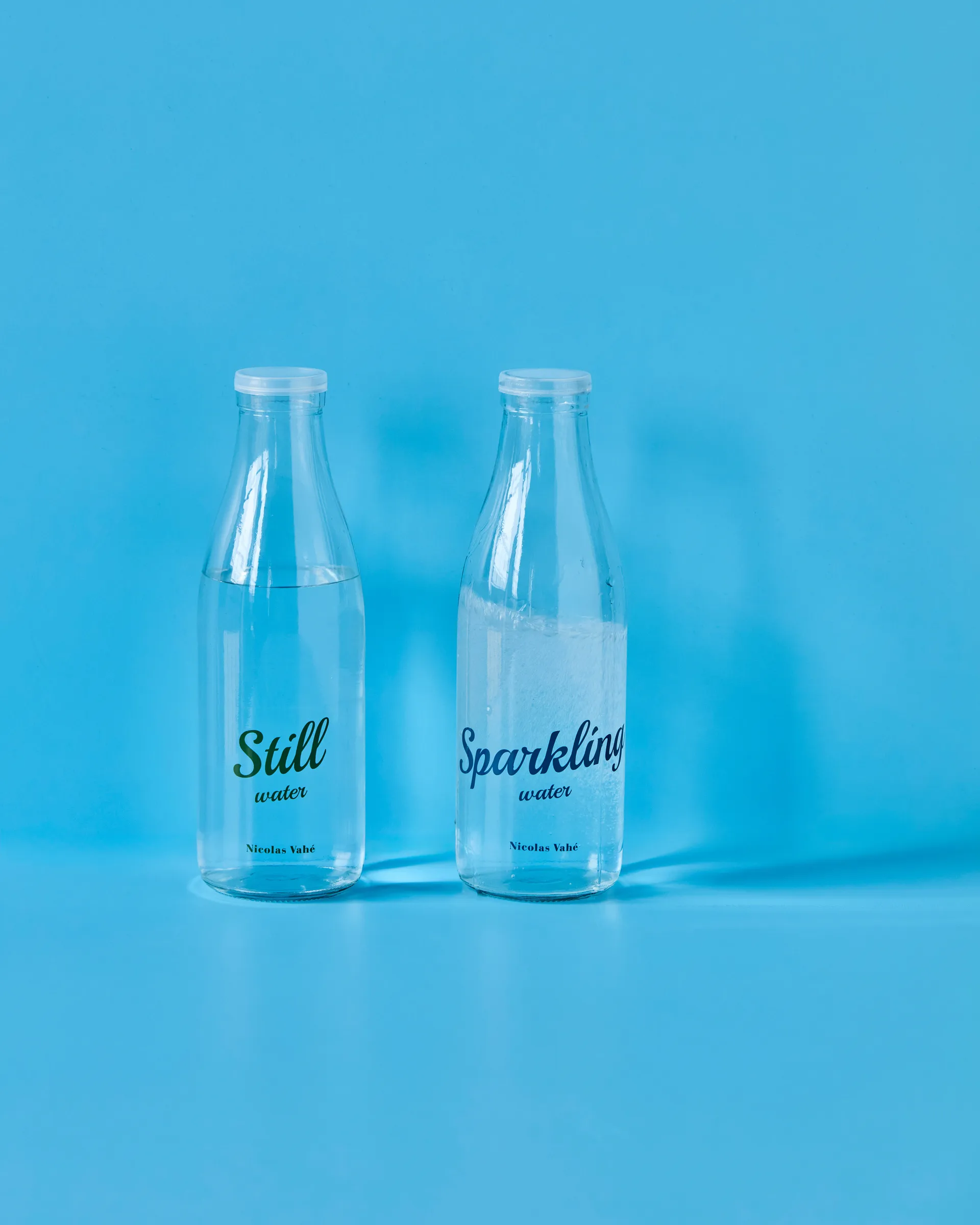 Bottle with lid 1 L, 2 pieces, Still-Sparkling Nicolas Vahé