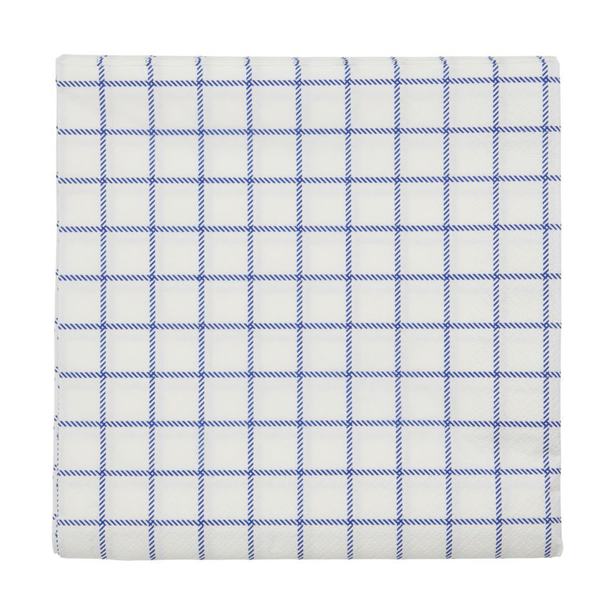 Nicolas Vahé Check napkins 20x20 cm Blue