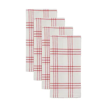Chef cotton napkin 4-pack - Red - Nicolas Vahé