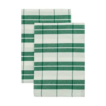 Chef kitchen towel 50x70 cm - Green-white - Nicolas Vahé