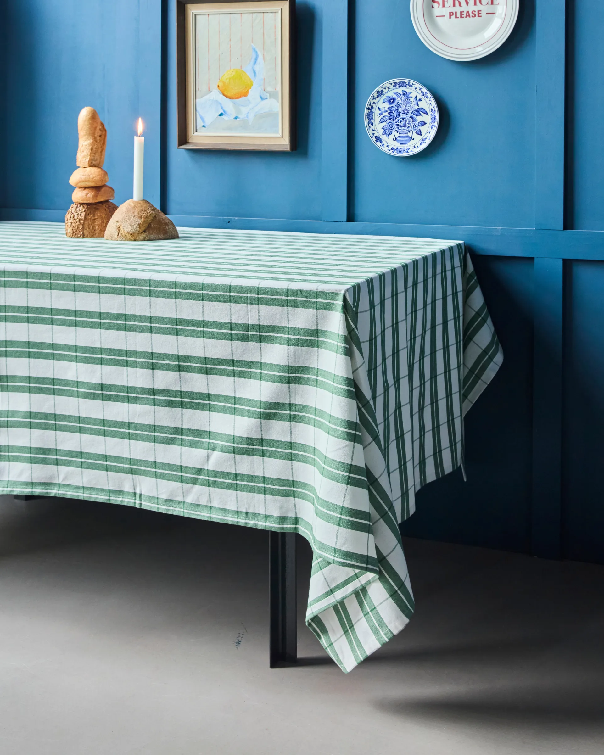 Chef tablecloth, Green, 150x260 cm Nicolas Vahé