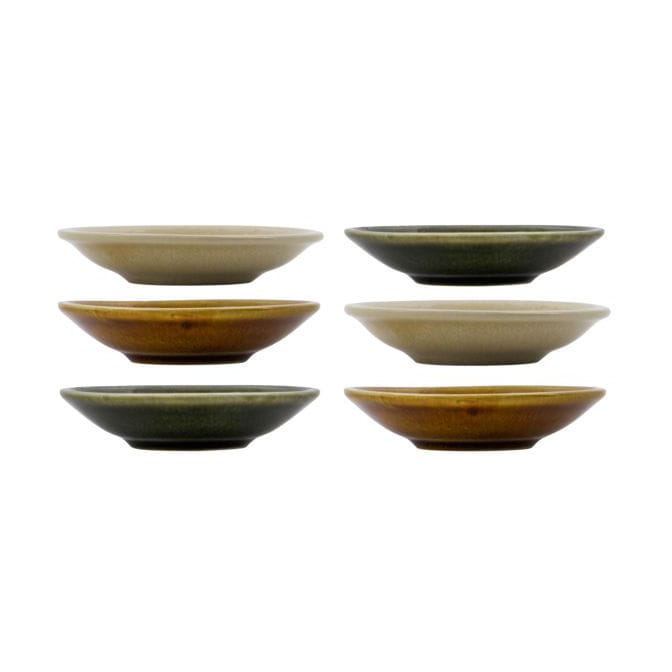 Hala bowl Ø9 cm 6-pack - Green-yellow mocha - Nicolas Vahé