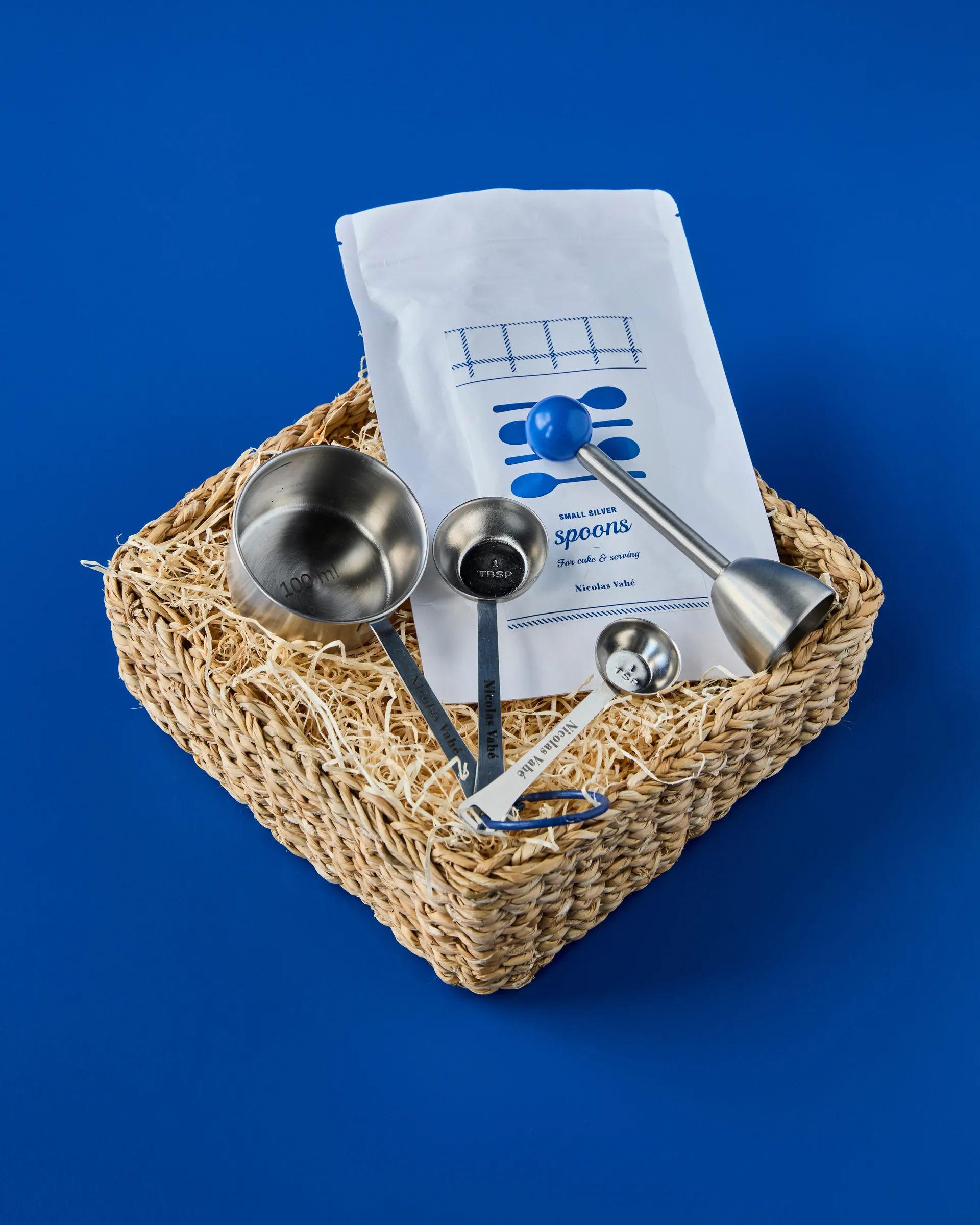 Naba storage basket, Natural, 21x21 cm Nicolas Vahé