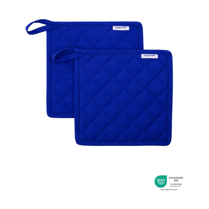 Neat potholder 2-pack - Blue - Nicolas Vahé