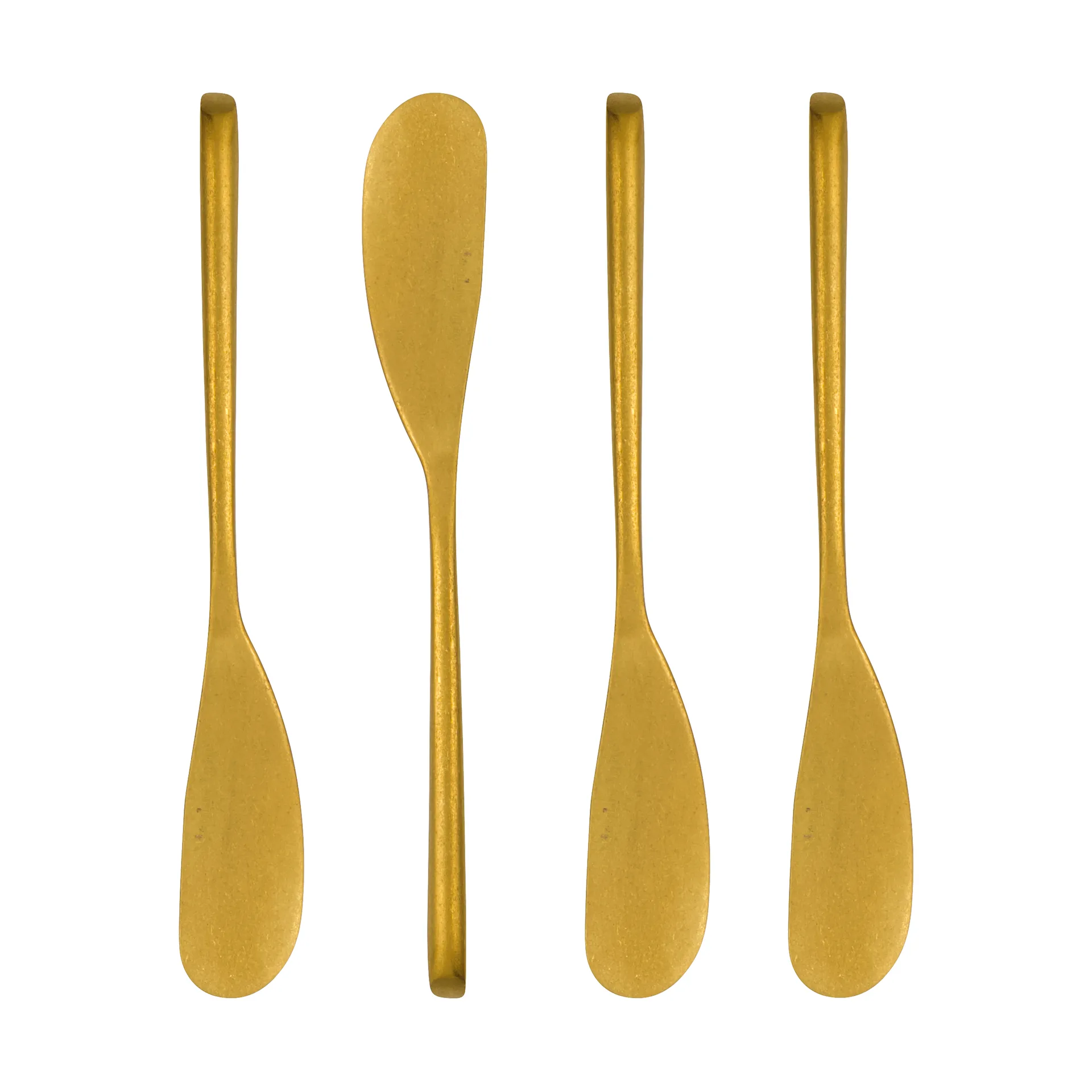 Nicolas Vahé butter knife 4-pack, Antique gold finish Nicolas Vahé