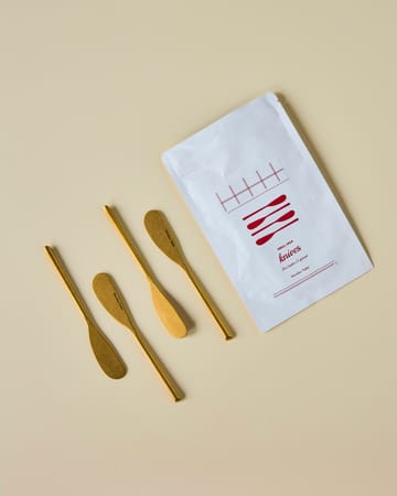 Nicolas Vahé butter knife 4-pack - Antique gold finish - Nicolas Vahé