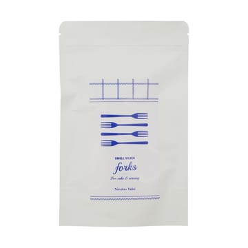 Nicolas Vahé cake fork 4-pack - Antique silver finish - Nicolas Vahé