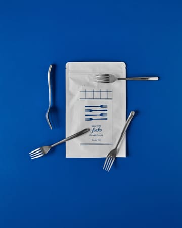 Nicolas Vahé cake fork 4-pack - Antique silver finish - Nicolas Vahé