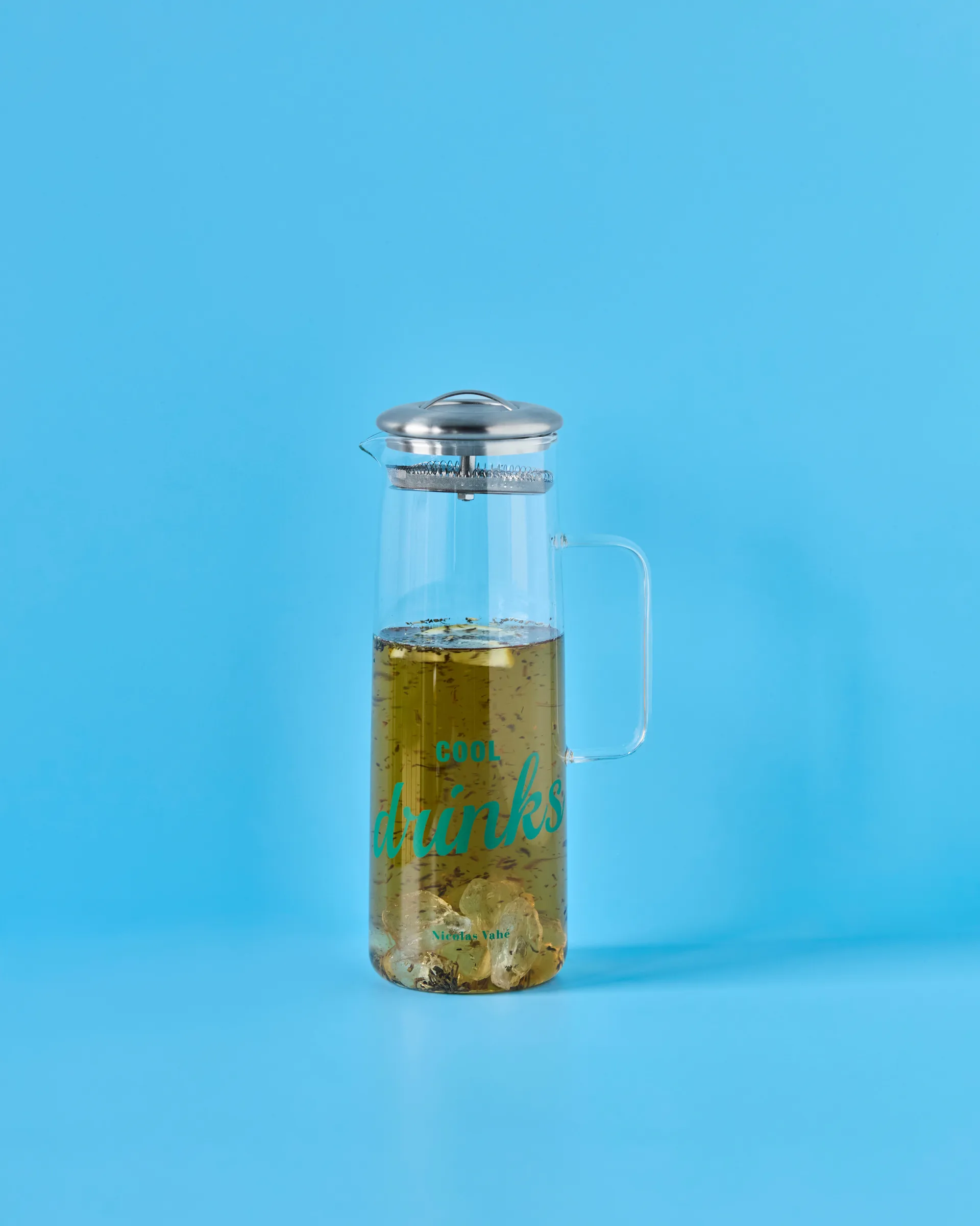 Nicolas Vahé jug with lid, Clear-silver Nicolas Vahé