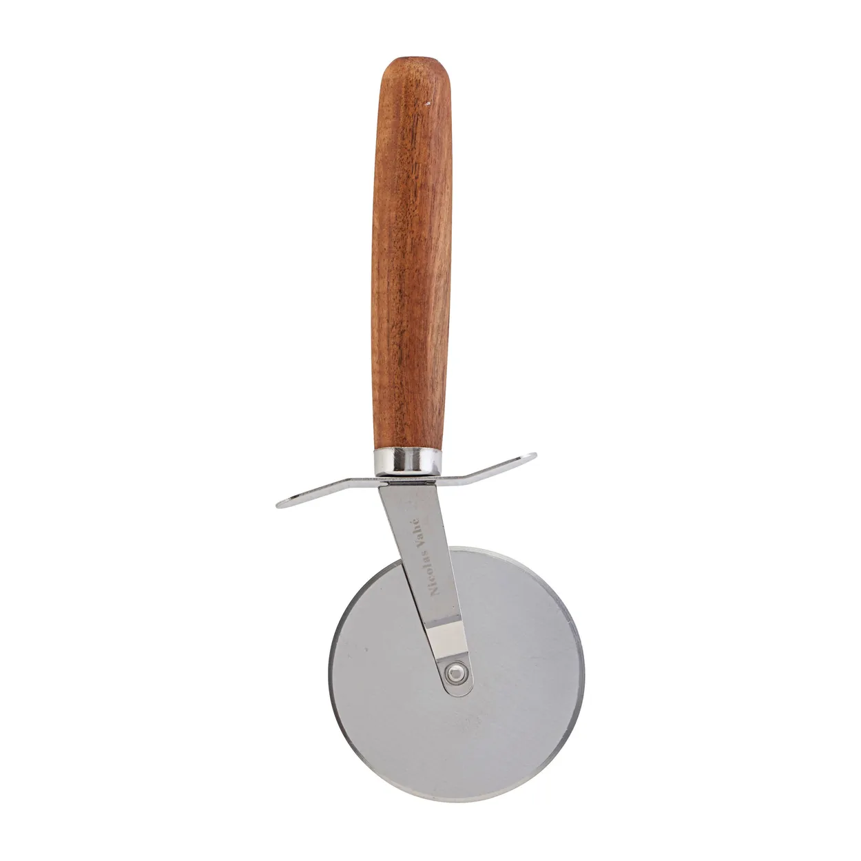Nicolas Vahé pizza cutter Stainless steel-acacia | Scandinavian Design | Pizza cutters | Silver-coloured