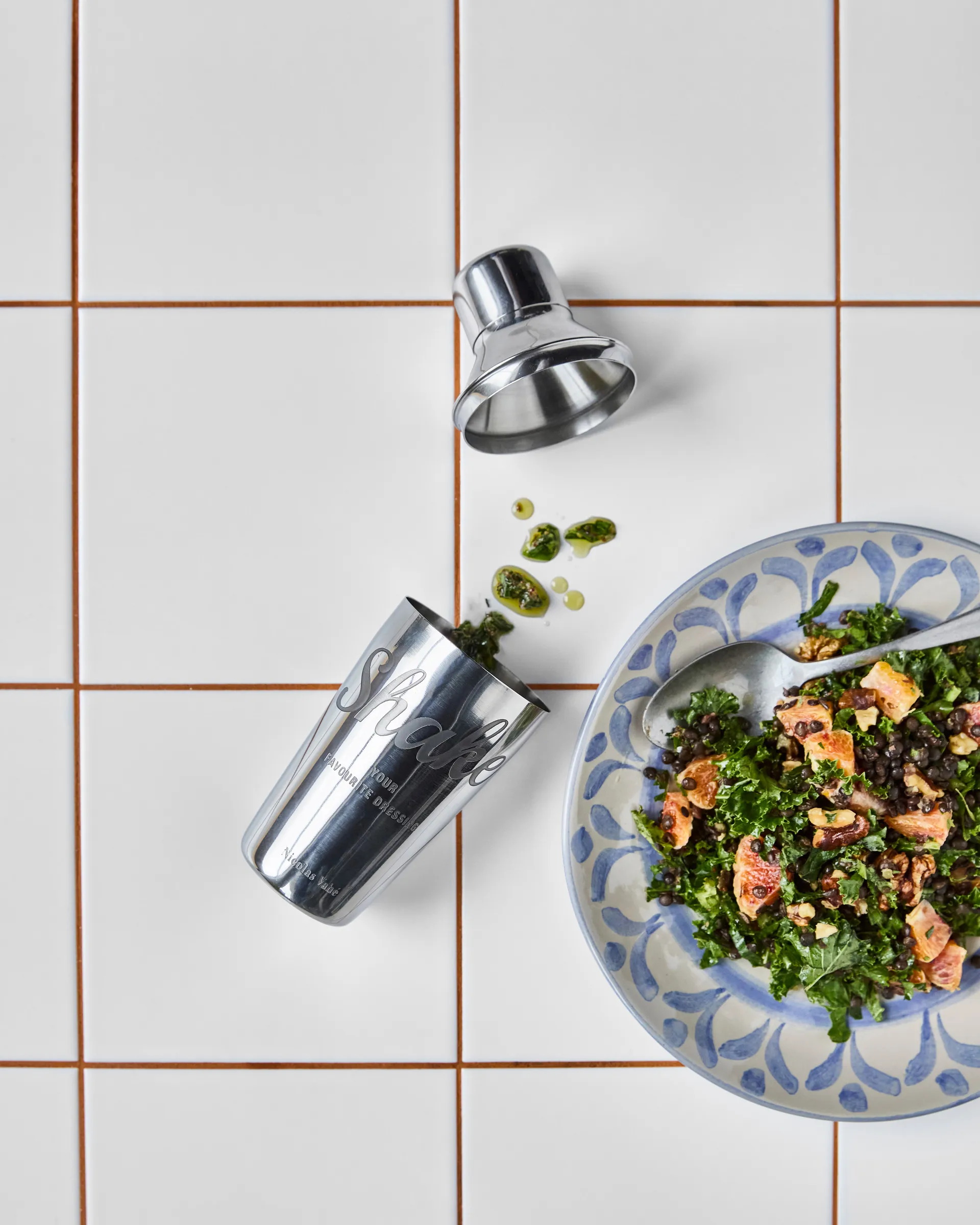 Nicolas Vahé shaker, Silver finish Nicolas Vahé