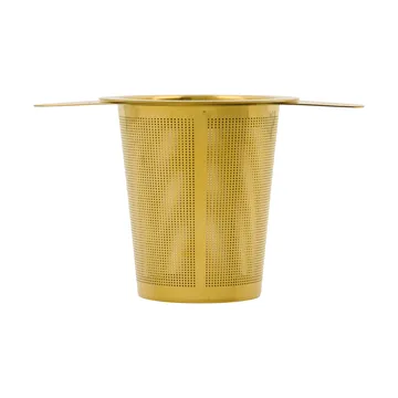 Nicolas Vahé tea strainer - Golden finish - Nicolas Vahé