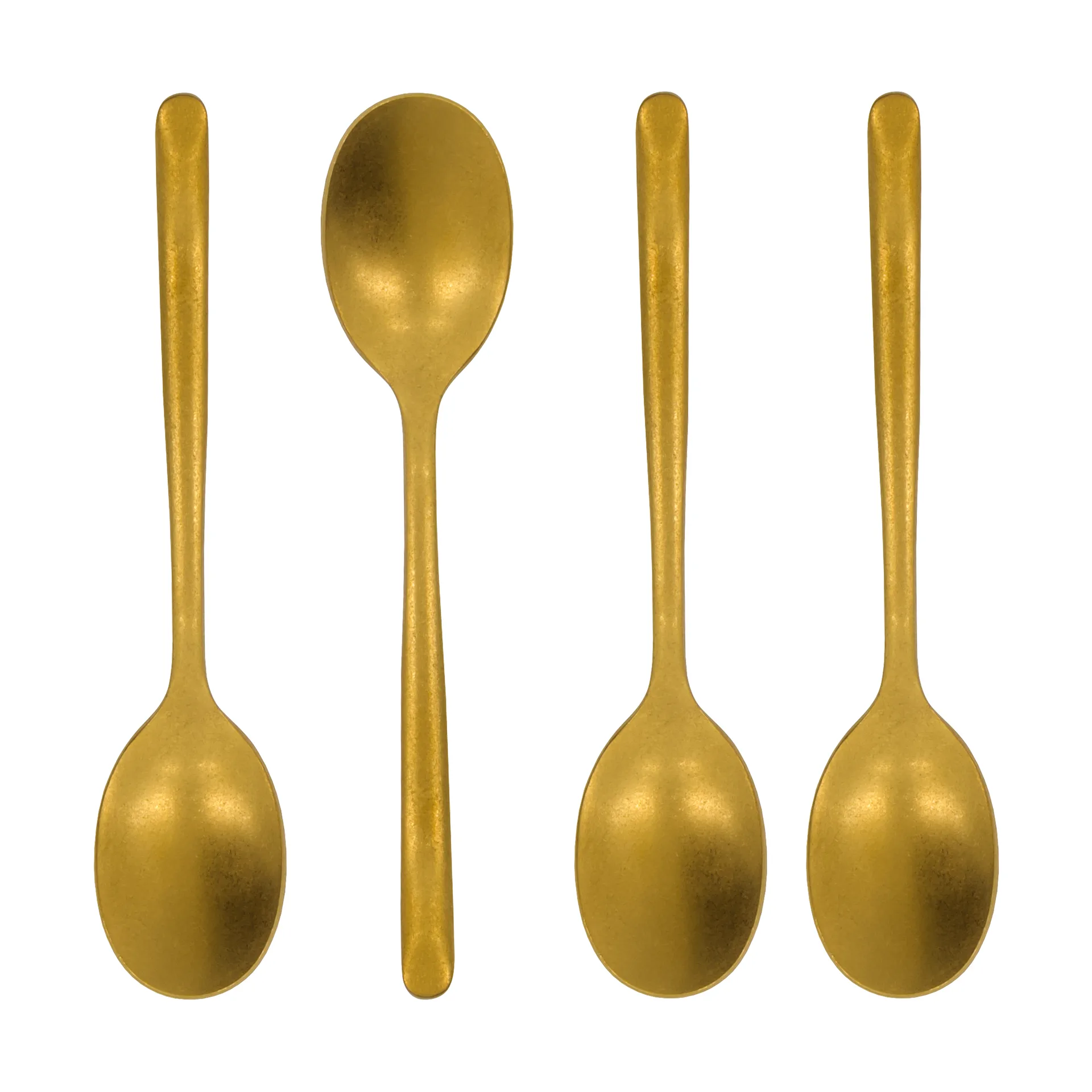 Nicolas Vahé teaspoon 4-pack, Antique gold finish Nicolas Vahé