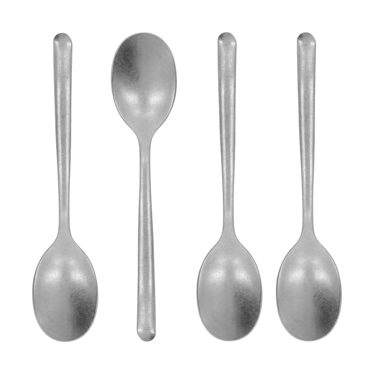 Nicolas Vahé teaspoon 4-pack Antique silver finish | Scandinavian Design | Tea & coffee spoons | Silver-coloured