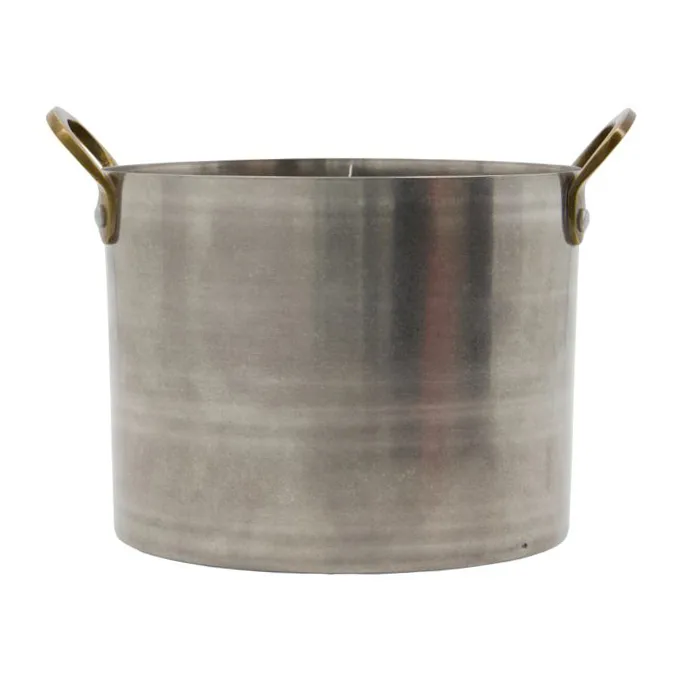 Presentation organiser Ø14 cm, Stainless steel-brass Nicolas Vahé