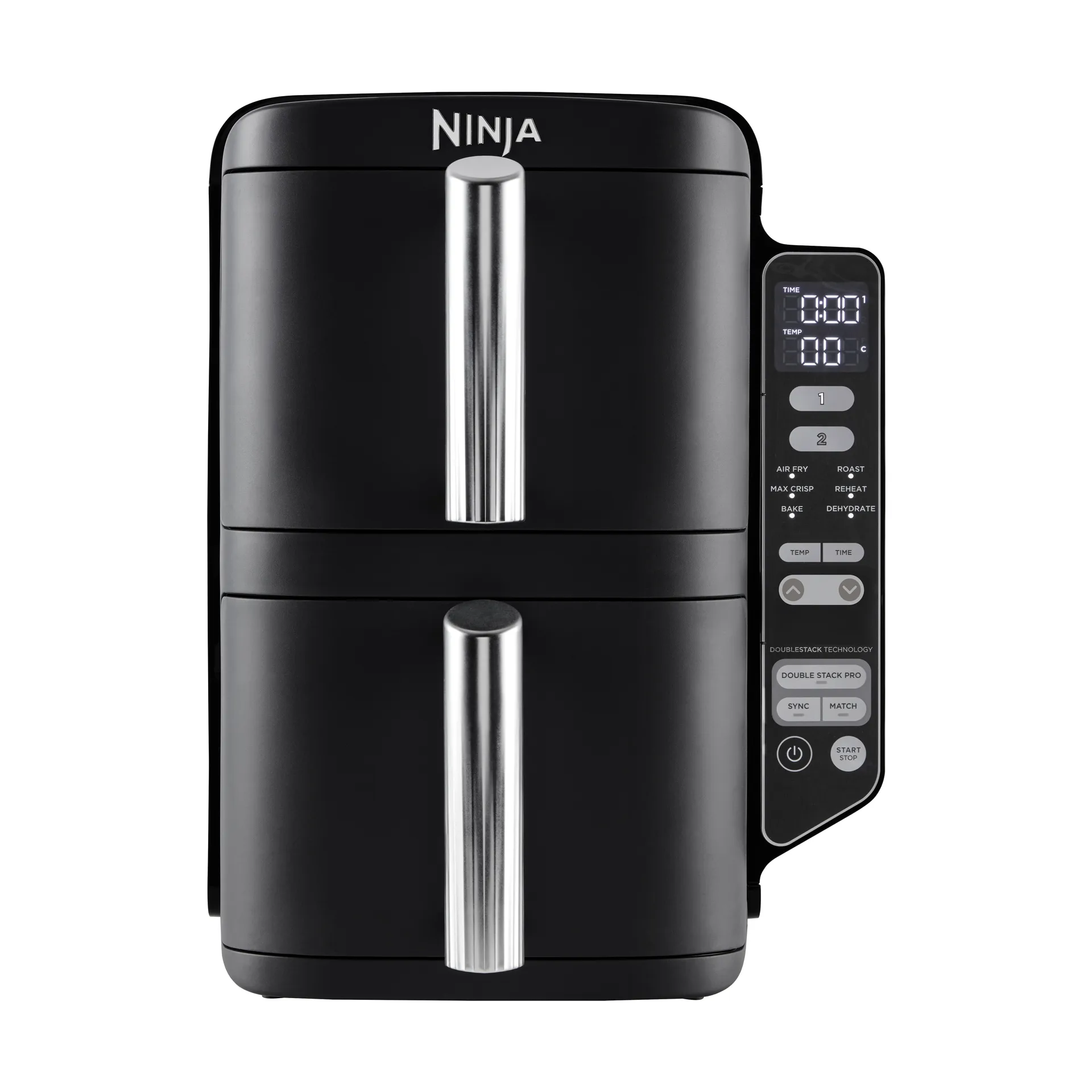 Ninja Air Fryer SL300EU double stack 2 drawers 7.6 L, Black Ninja