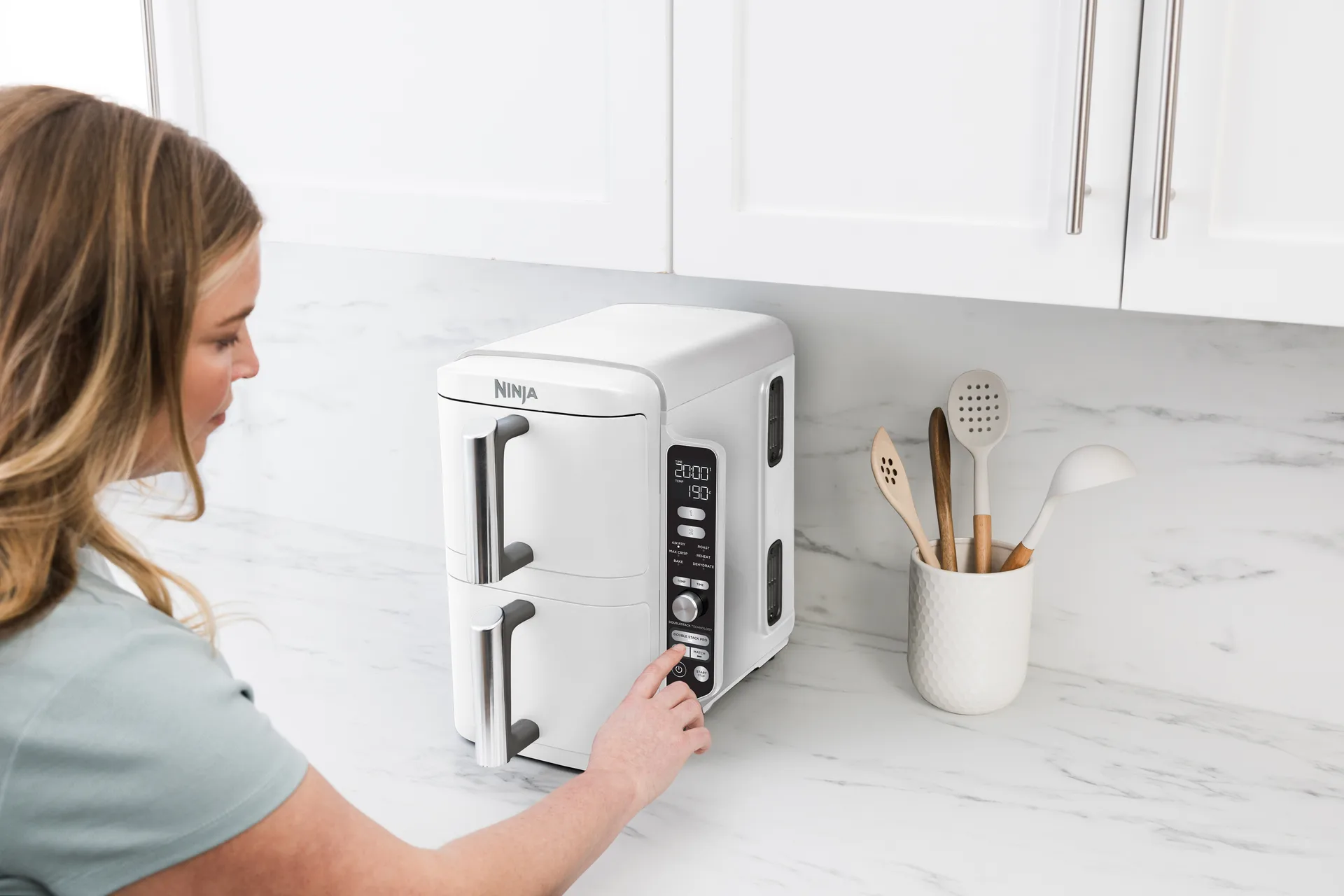 Ninja Air Fryer SL400EU double stack XL 2 drawers 9.5 L, Black Ninja