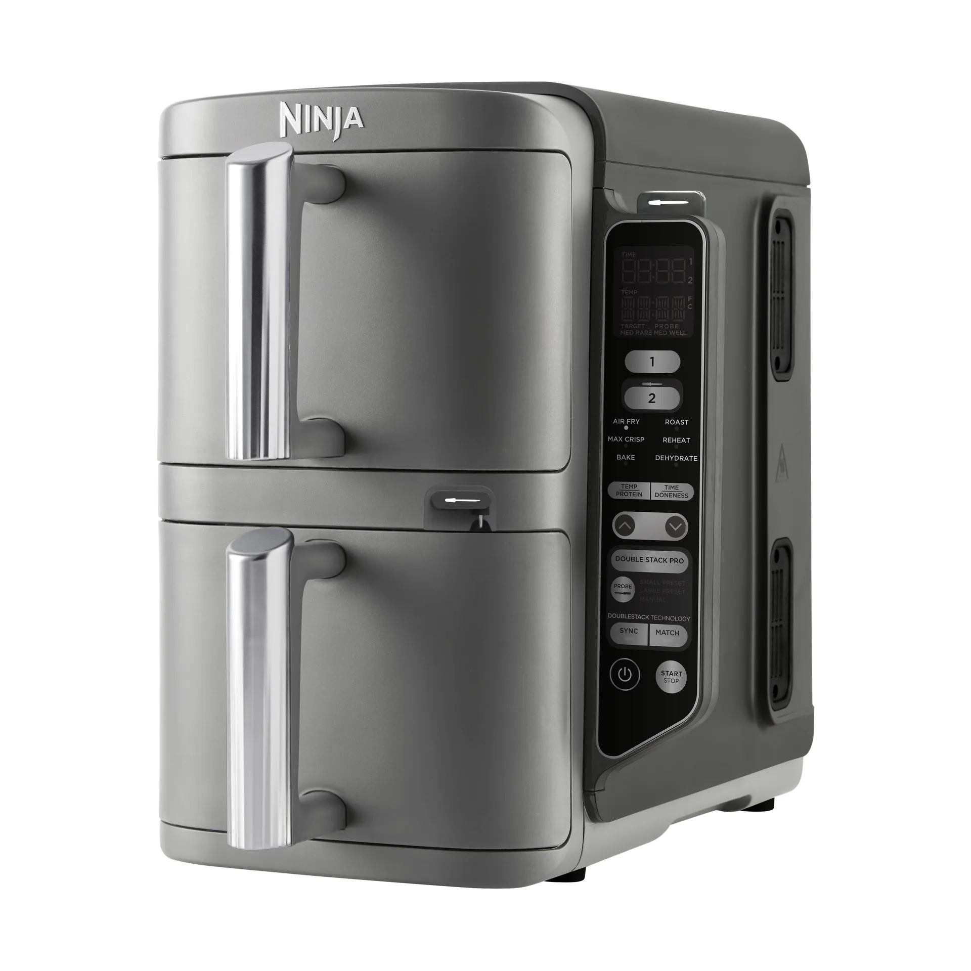 Ninja Air Fryer SL451EU stacked dual zone XL 9.5 L, Black Ninja