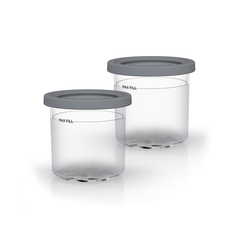 Ninja Ninja container with lid for NC300 CREAMi 2-pack Clear-gray