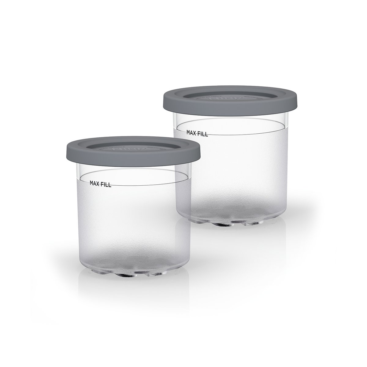 Ninja Ninja container with lid for NC300 CREAMi 2-pack Clear-gray
