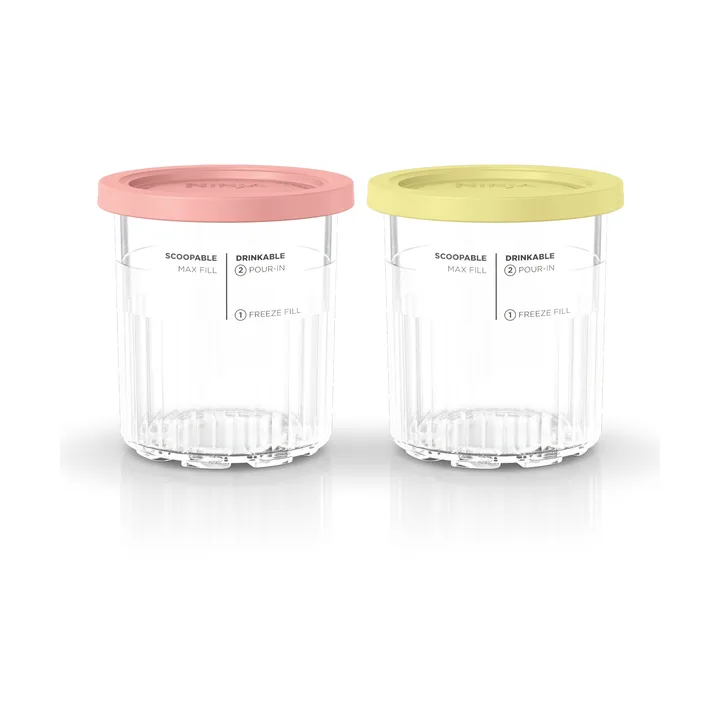 Ninja CREAMi 2 extra cups 709 ml for NC501EU - Pink/Yellow - Ninja