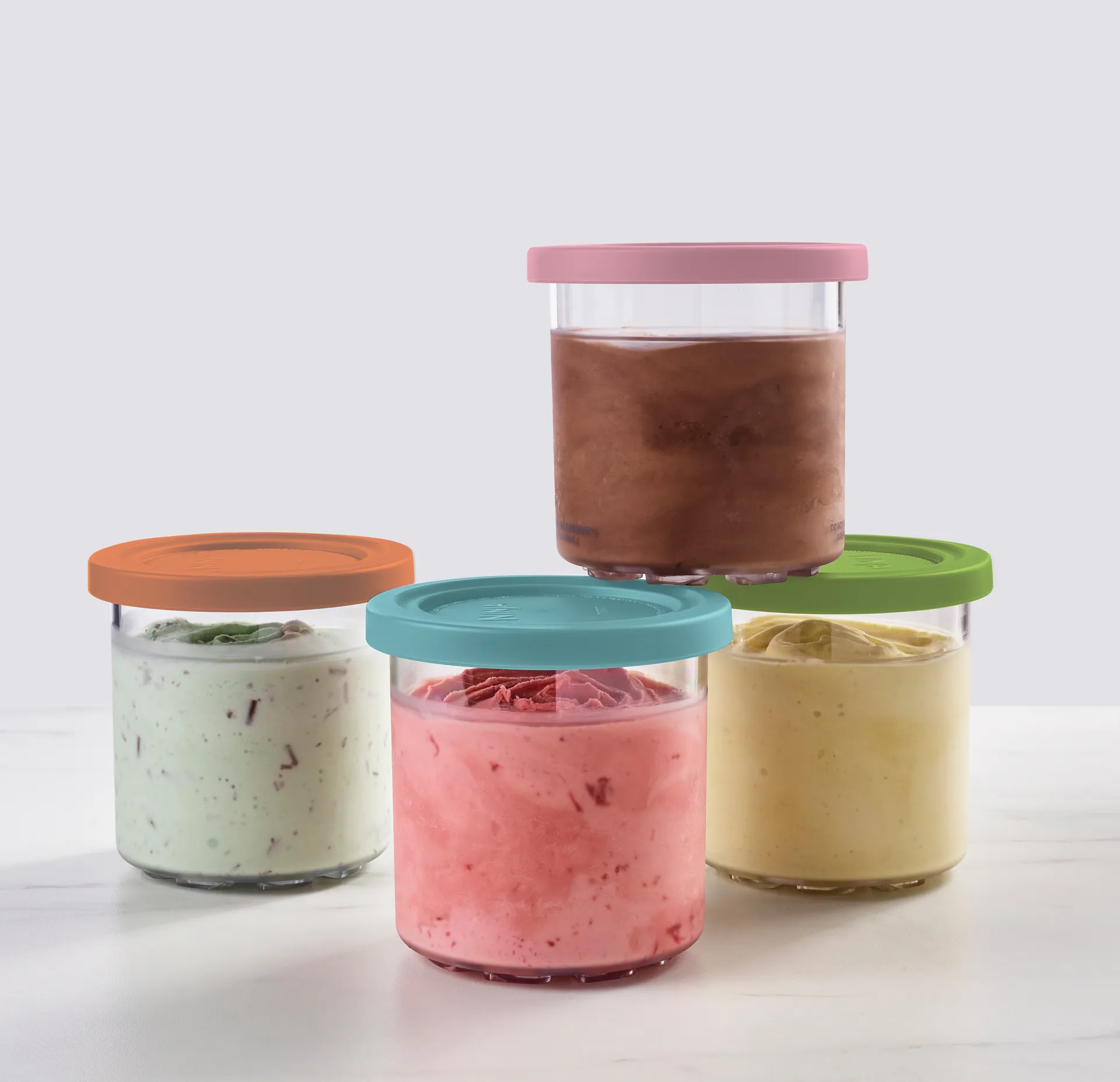 Ninja CREAMi 4 extra cups 470 ml for NC300EU, Blue/pink/green/brown Ninja