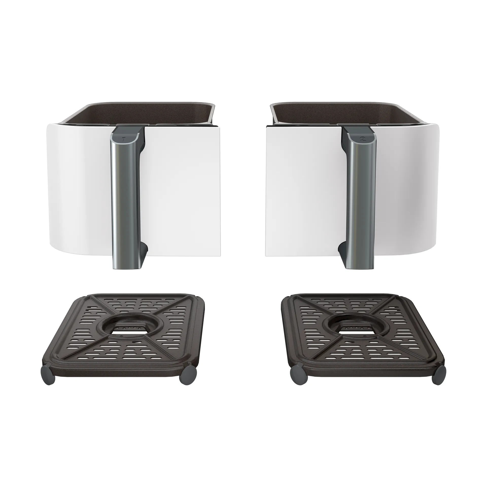 Ninja Foodi Air Fryer AF400EU Max Dual Zone 9.5 L, White Ninja