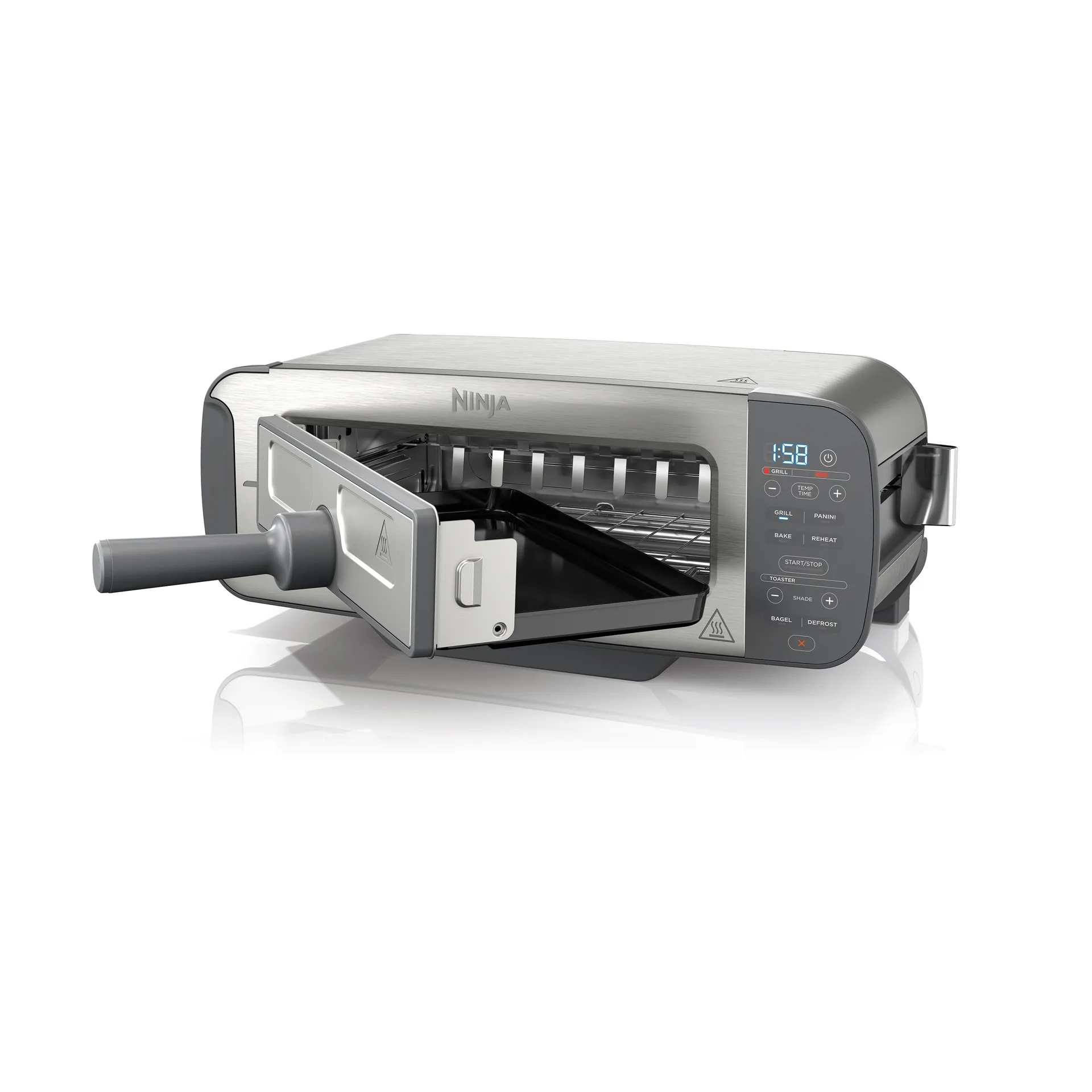 Ninja Foodi grill and panini press ST202EU 3-in-1, Stainless steel Ninja