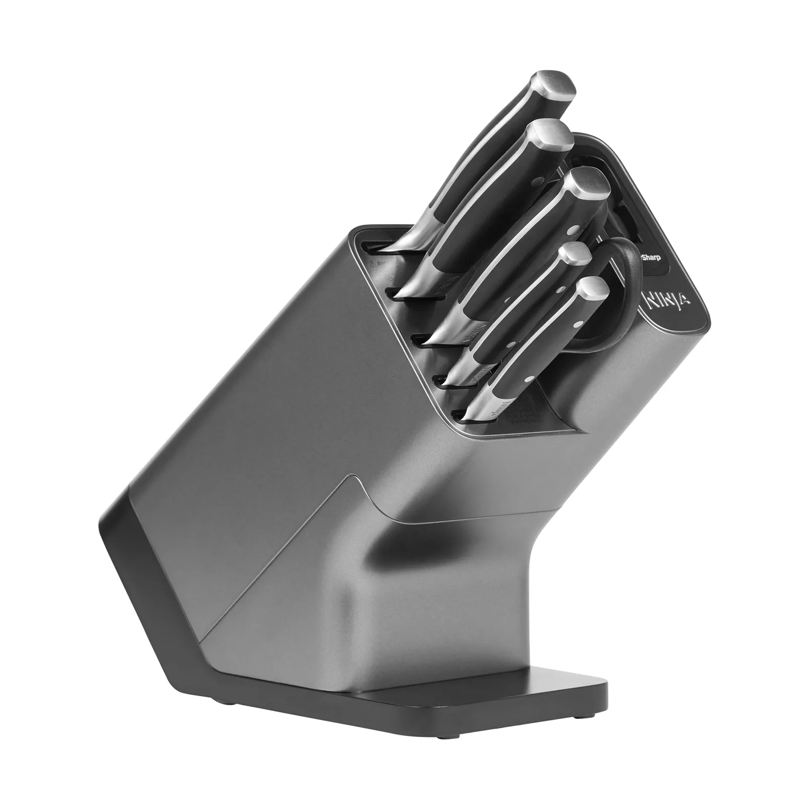 Ninja Foodi K32006 knife set with knife block & built-in knife sharpener, Stainless steel Ninja