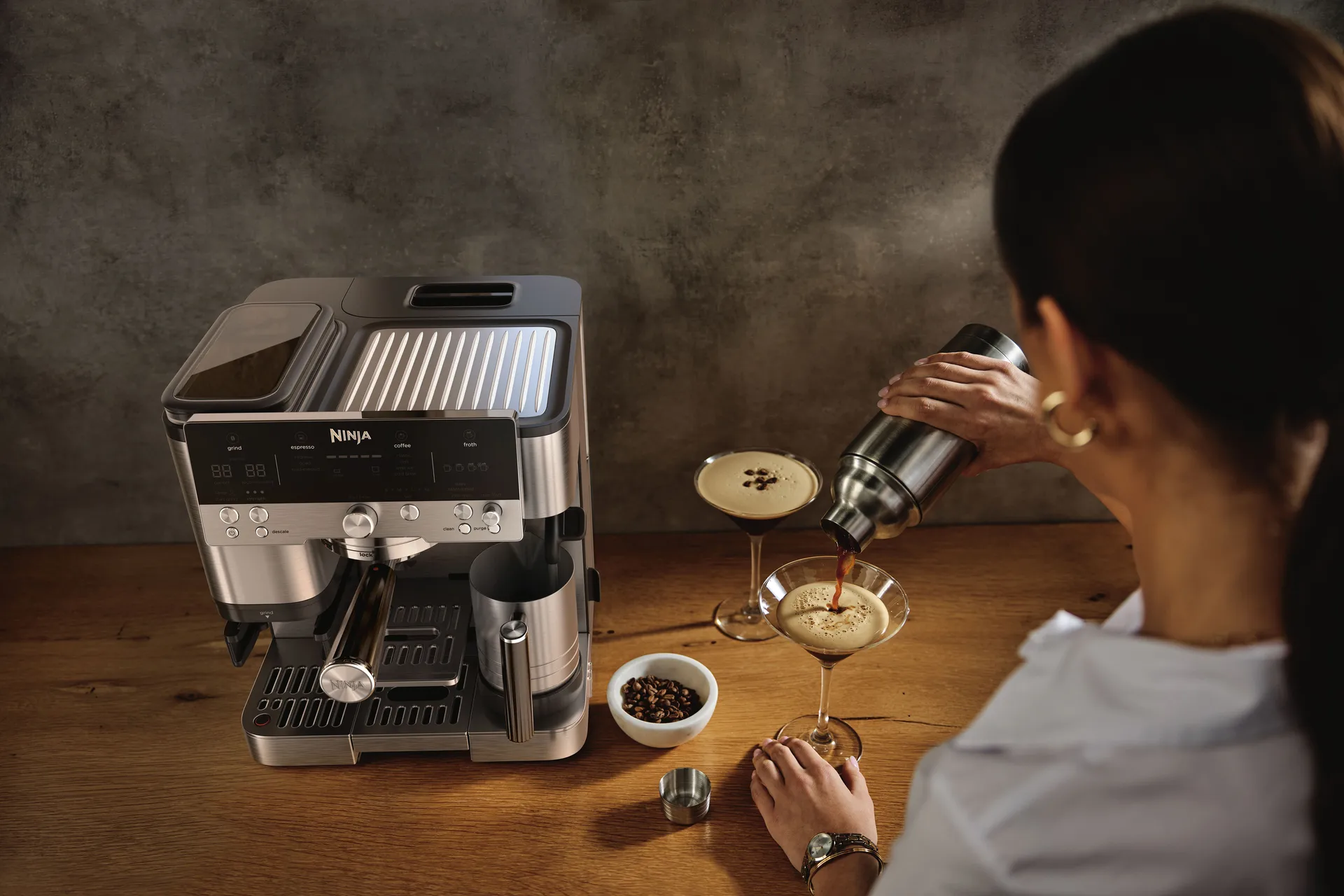 Ninja Luxe™ Café Premier 3-in-1 Espresso Machine, Black Ninja