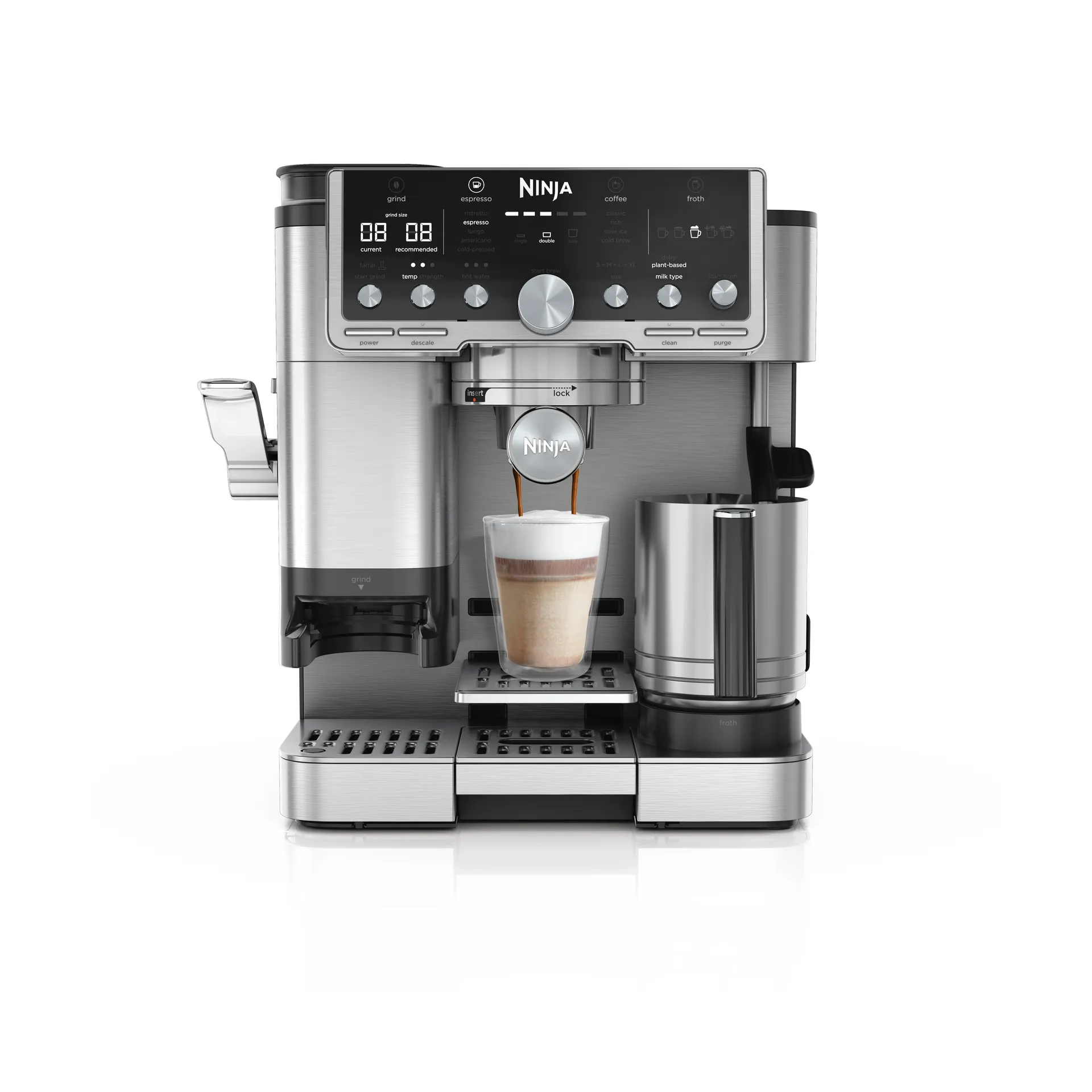 Ninja Luxe café pro series 3-in-1 espresso machine, Stainless steel Ninja