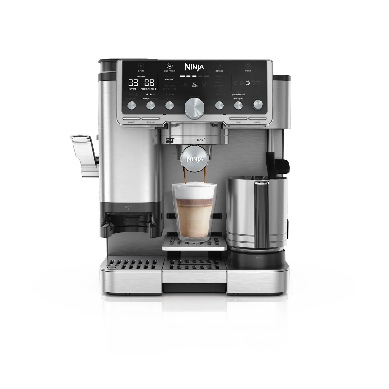 Ninja Luxe café pro series 3-in-1 espresso machine Stainless steel