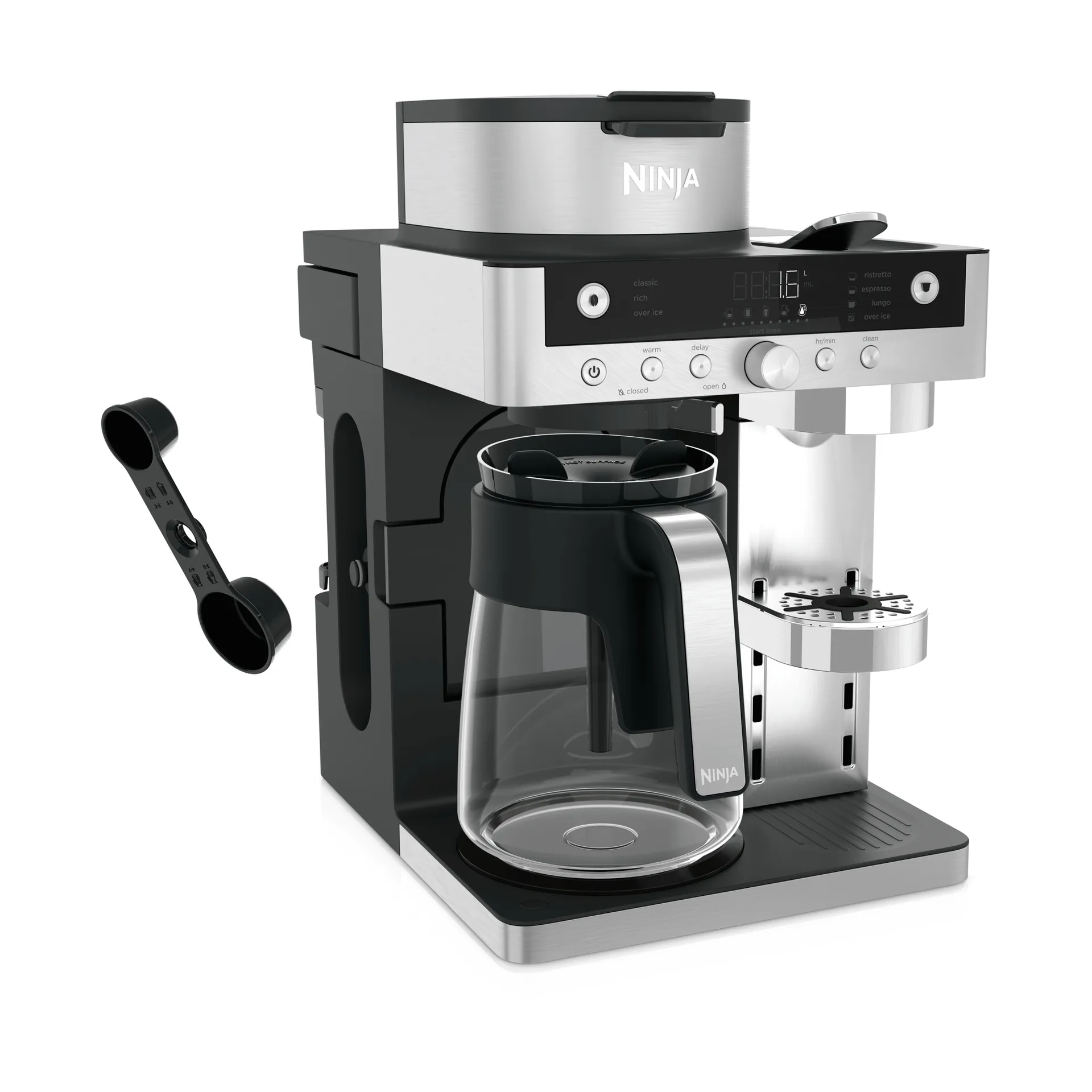 Ninja Prestige Dualbrew automatic espresso machine, Black Ninja