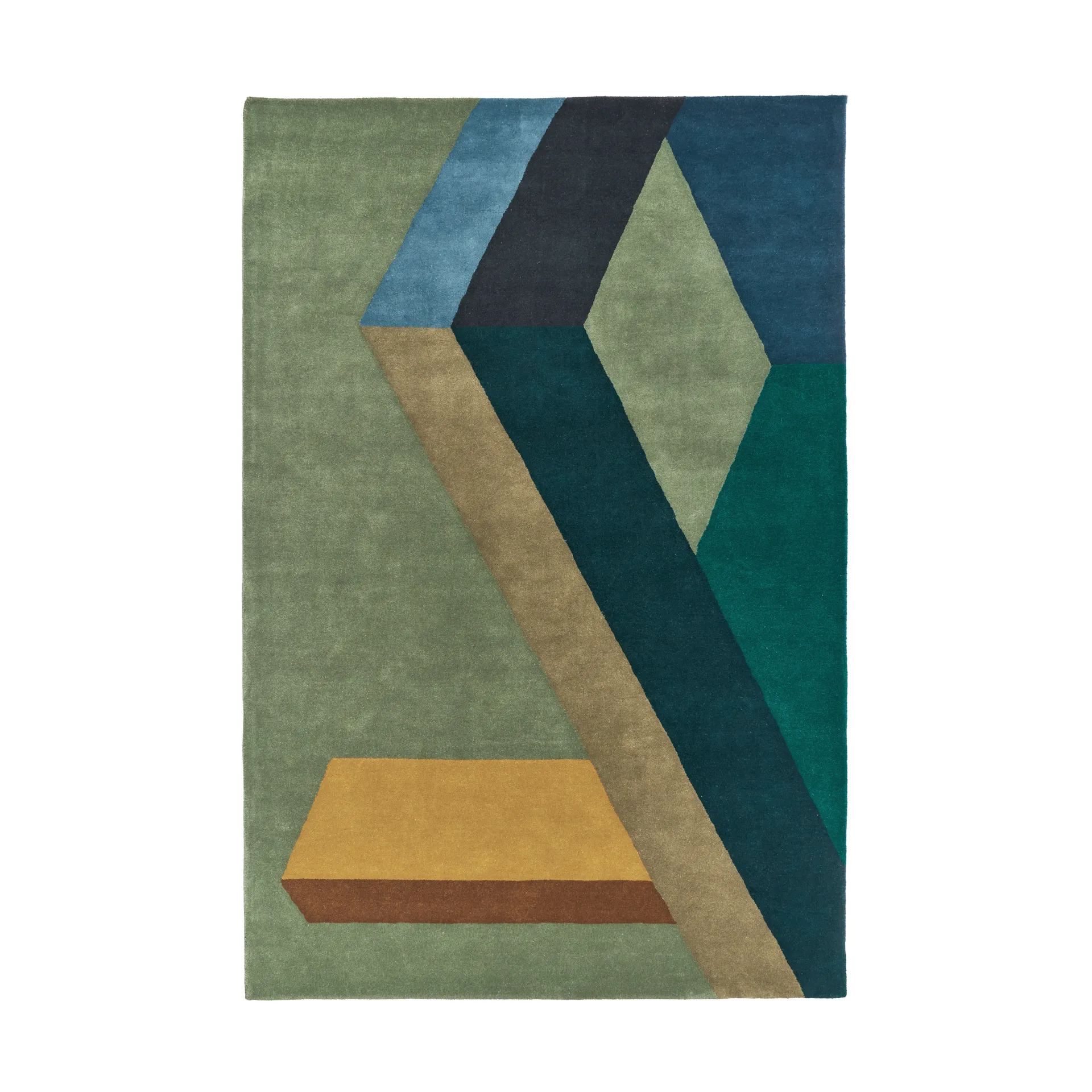 ASPEKT wool rug Pavilion Petroleum, 170x240 cm NJRD