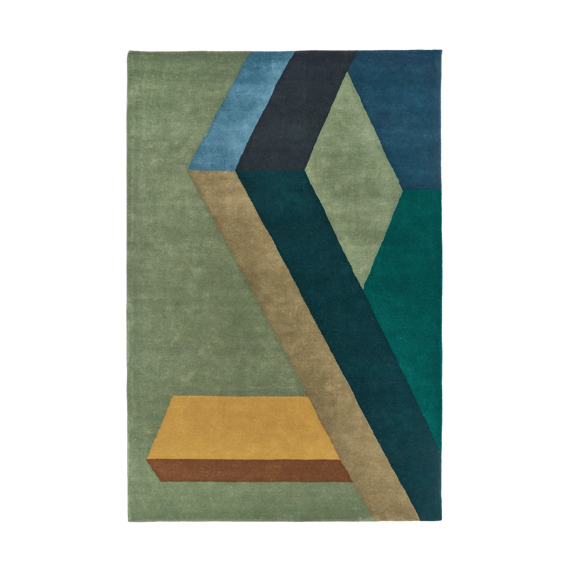 ASPEKT wool rug Pavilion Petroleum, 200x300 cm NJRD