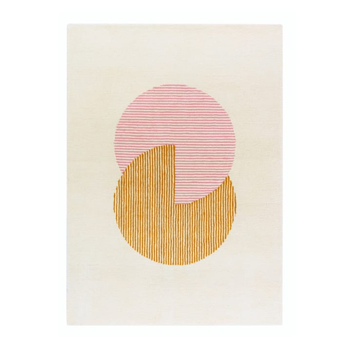 Circles wool rug pink - 170x240 cm - NJRD